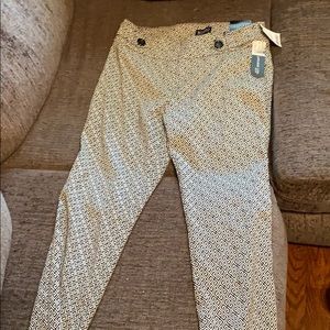 Black and White printed dress pants. NEVER WORN